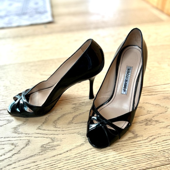 Manolo Blahnik Shoes - Size 39- leather- vintage - Picture 1 of 3